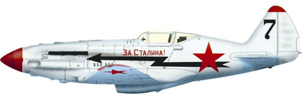 Истребитель МиГ-3 в зимнем камуфляже
