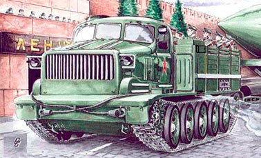 Советский тяжелый артиллерийский тягач АТ-Т, характеристики и конструкция