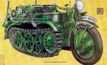 Полугусеничный мотоцикл Kettenkrad HK-101