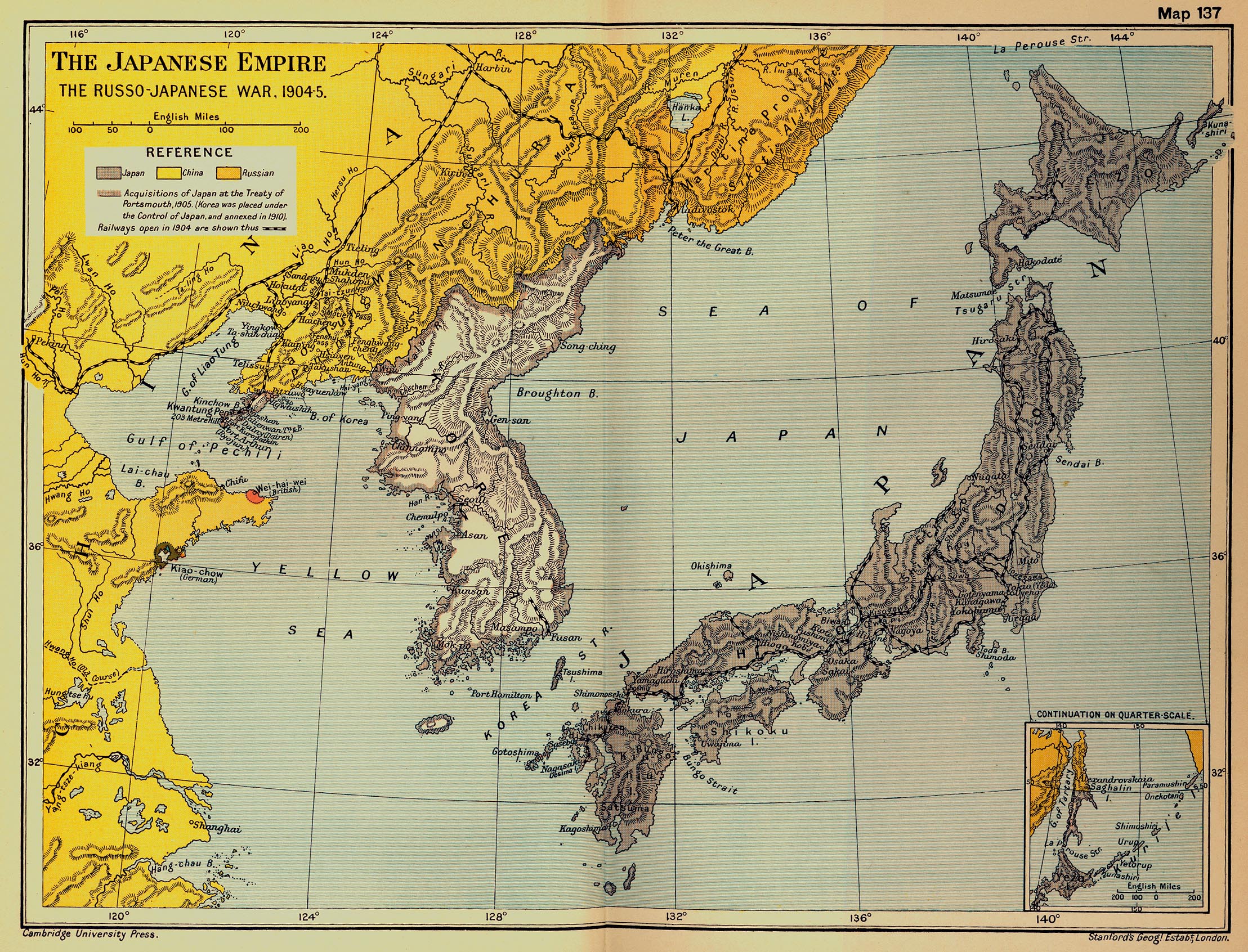 Карта понятна без перевода - железная дорога, европейские колонии, словом, у японцев были поводу к беспокойству