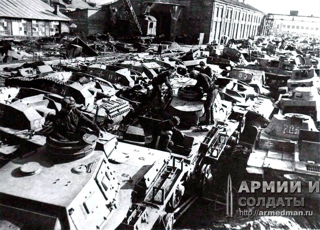 трофейная-немецкая-техника-предназначенная-для-ремонта,-апрель-1942