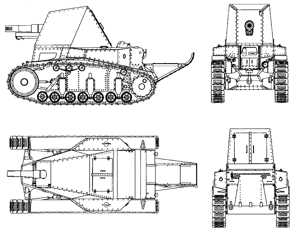 Проект САУ на базе танка МС-1 (Т-18)