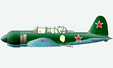 Штурмовик Су-6 с двигателем М-71