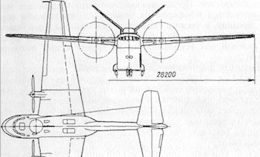 Десантно-транспортный самолет типа Р КБ Антонова