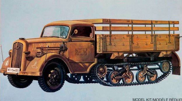 Полугусеничный грузовик "Maultier" от фирмы Опель