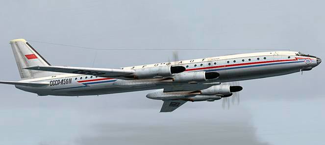 Ту-114 - пассажирский лайнер созданный на основе Ту-95