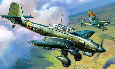 Пикирующий бомбардировщик Юнкерс Ju.87 Штука