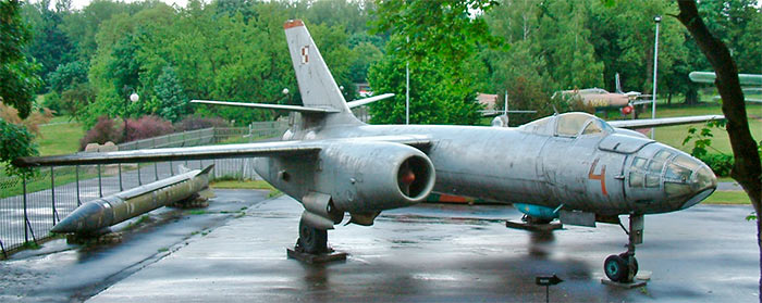 Бомбардировщик Ил-28 польских ВВС