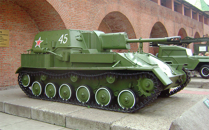 советская самоходная артустановка - СУ-76
