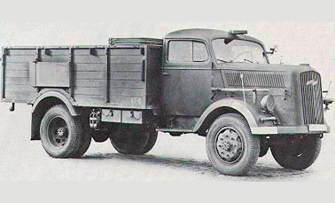 немецкий грузовик Opel-Blitz 3,6-6700A