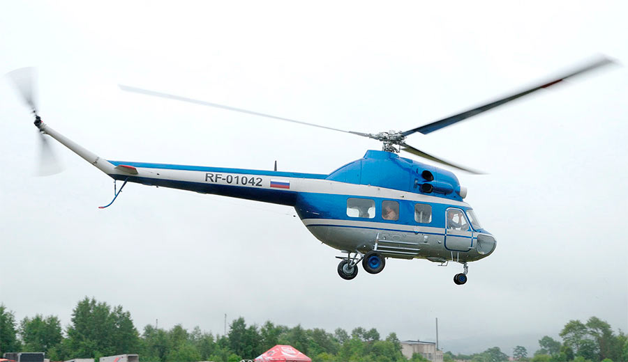 Вертолет Ми-2 отличается очень аккуратной формой фюзеляжа