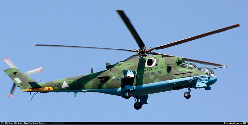 Боевой вертолет Ми-25/Ми-35 - экспортный вариант Ми-24