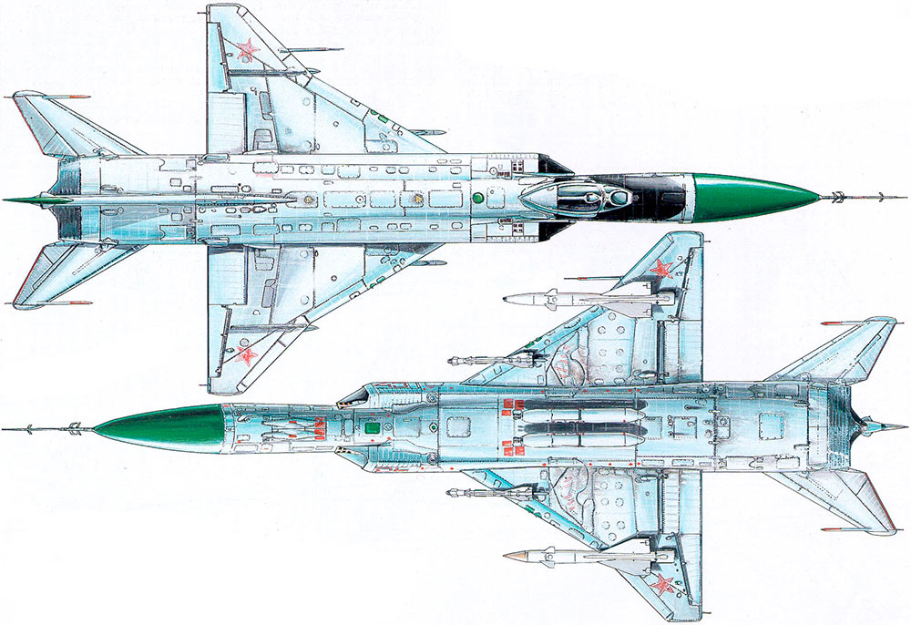 Общий вид истребителя-перехватчика Су-15 