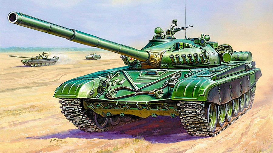 Основной боевой танк Т-72 первых модификаций