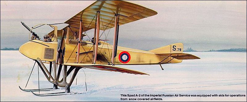Ещё один французский биплан SPAD для русской армии. Первая Мировая война