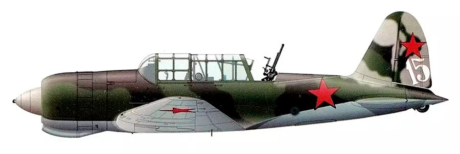 Серийный Су-2 с турелью ТСС-1. В таком виде было выпущено порядка 250 самолетов.