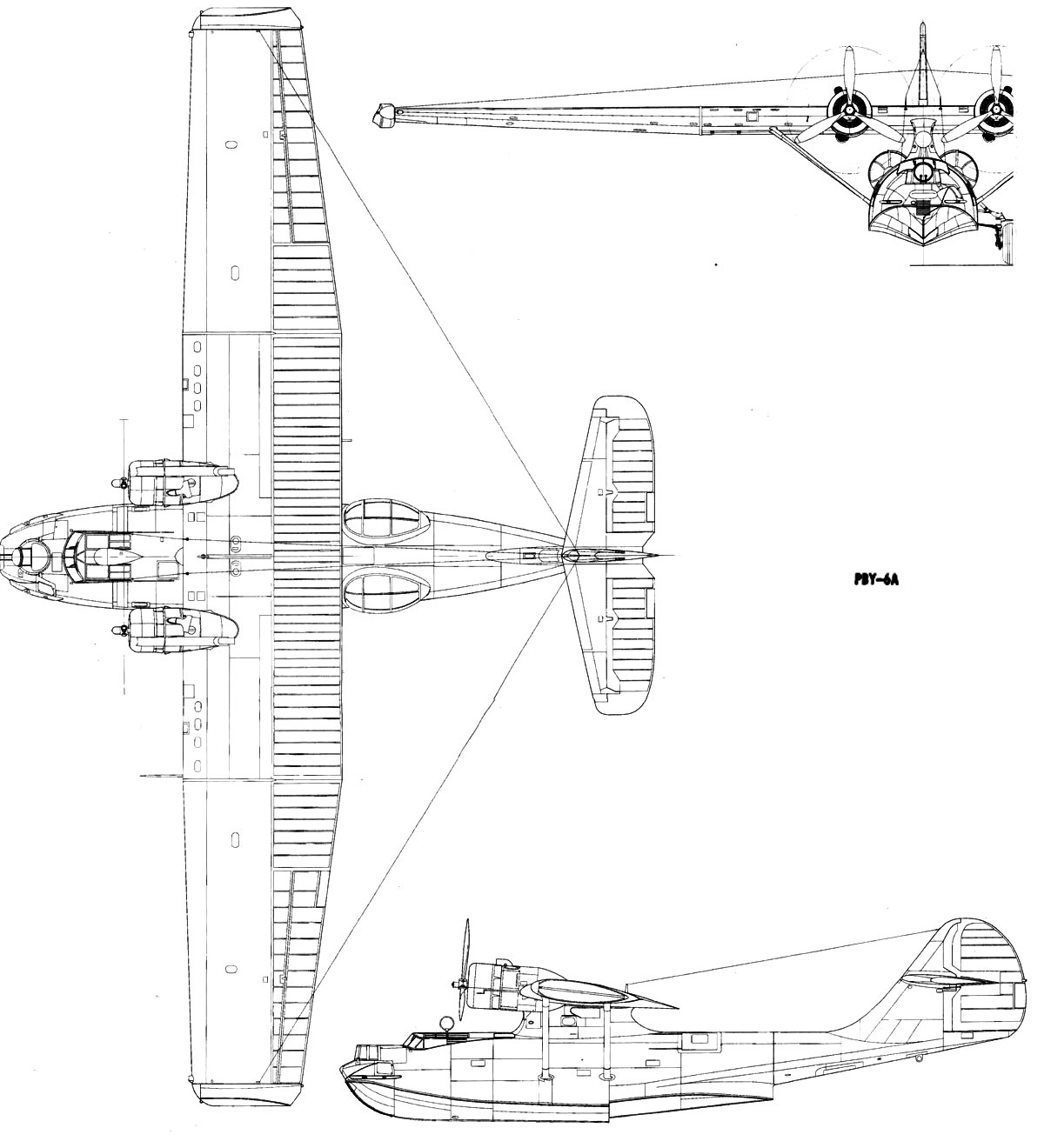 Чертежи гидросамолета PBY «Каталина»