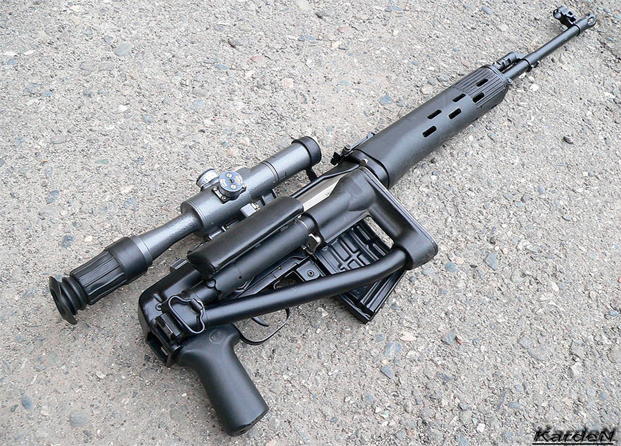 СВДС - снайперская винтовка со складным прикладом