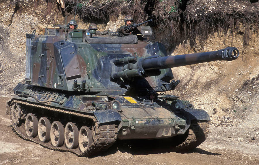 Самоходная артиллерийская установка GCT 155 mm на базе танка AMX-30