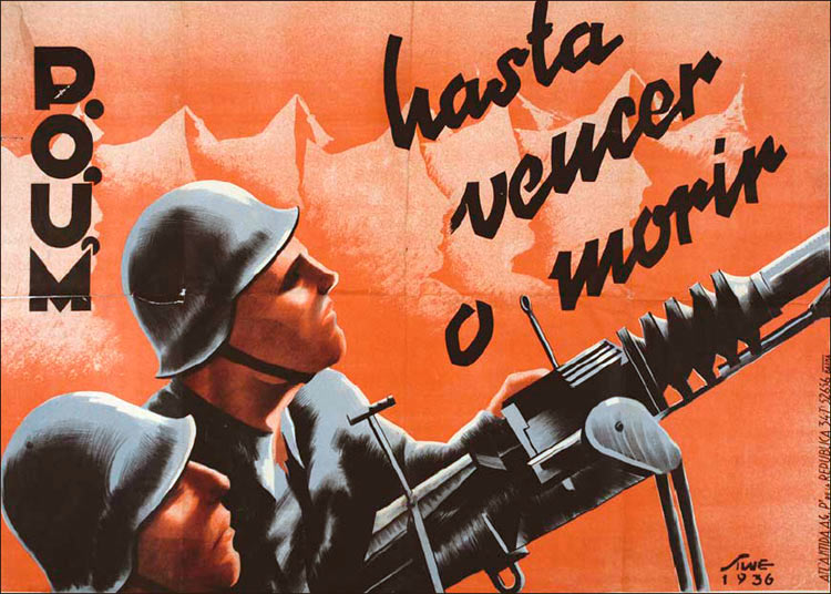 Испанский плакат «Победить или умереть»
