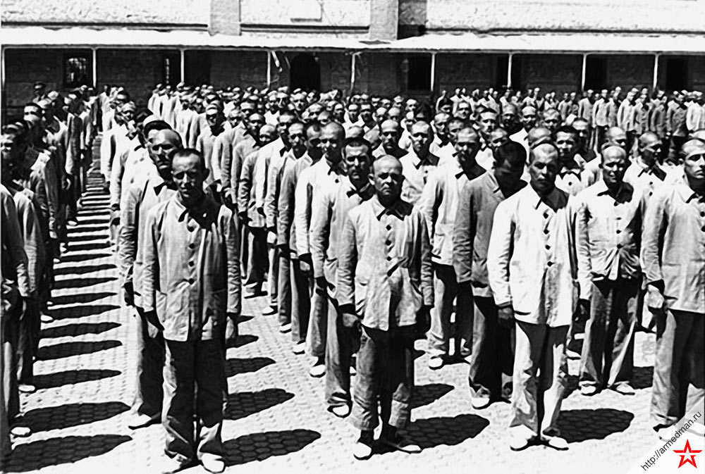 Республиканцы-политические заключенные в испанской тюрьме. Между прочим снимок сделан в 1952 г.