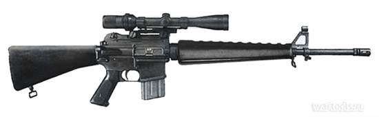 Снайперская модель M16A1 Model 655 с утолщенным стволом