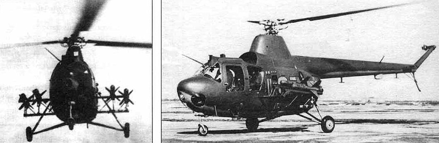 Вертолет Ми-1 с 4-я ПТУР «Фаланга»