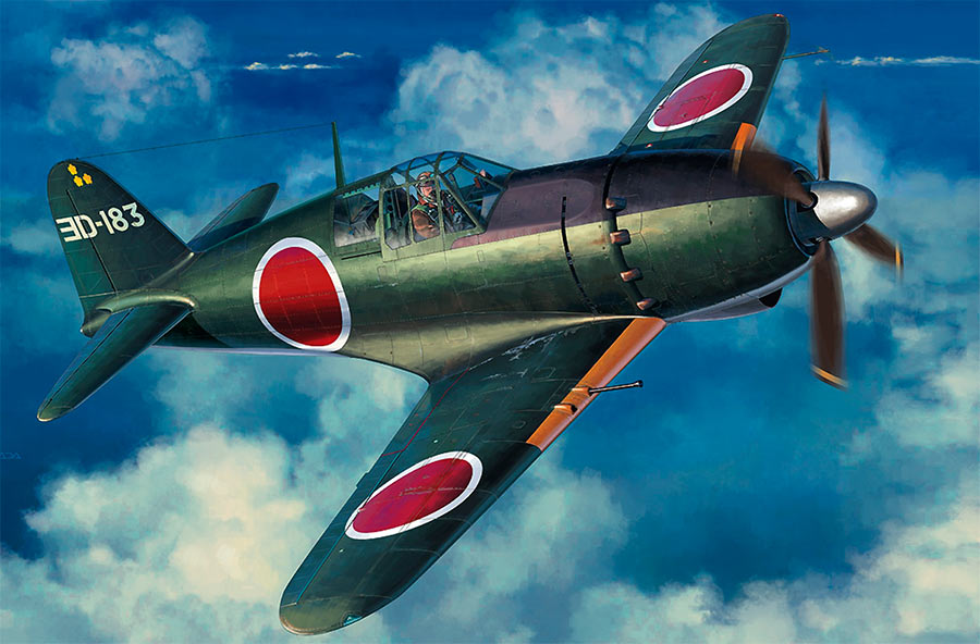 Японский истребитель-перехватчик времен Второй Мировой войны, «Рейден» J2M3.