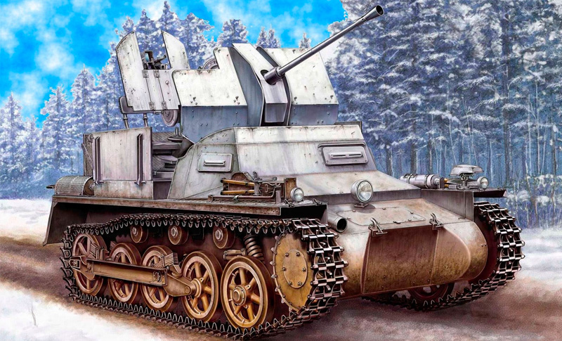Зенитный танк Flakpanzer-I (Германия)