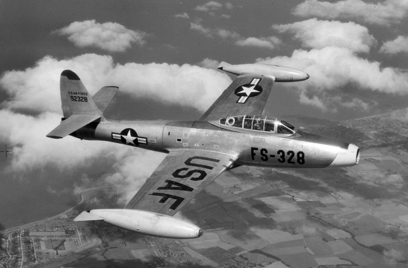 Американский истребитель первой половины 1950-х г.г., F-84 «Тандерджек»