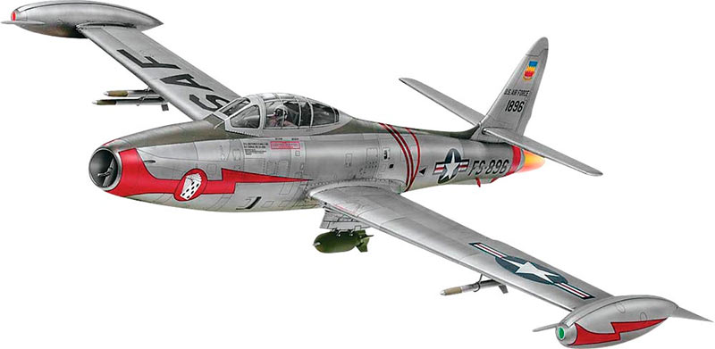 Чисто с эстетической точки зрения, истребитель F-84 «Тандерджет» - настоящий красавчик. 