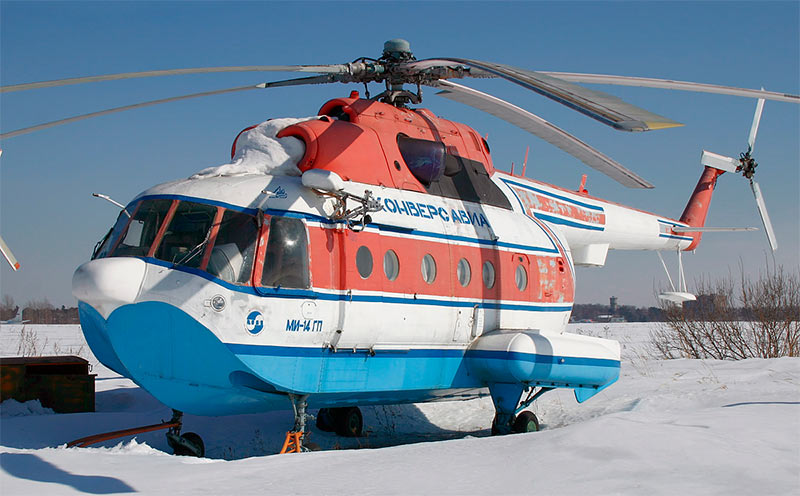 Грузо-пассажирский вертолет-амфибия Ми-14ГП