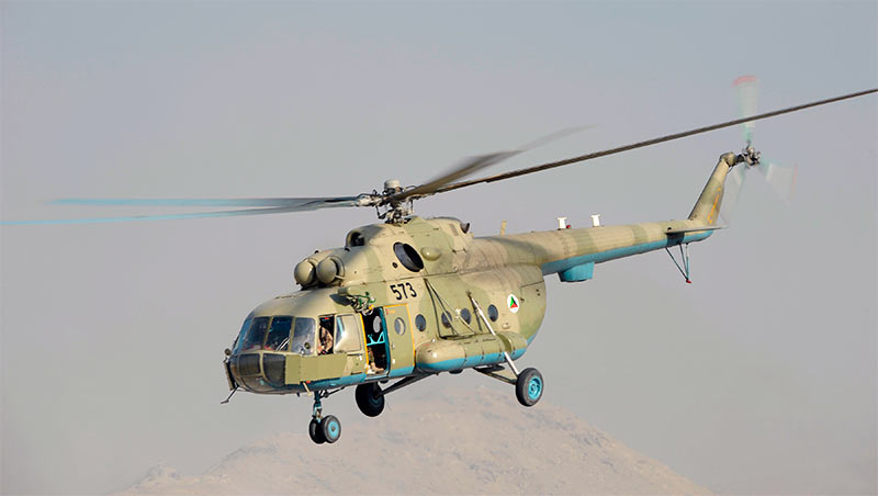 Многоцелевой вертолет Ми-17 вооруженных сил Афганистана