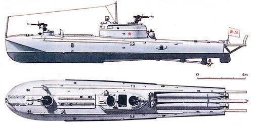 Торпедный катер типа Ш-4 выделяет явно «самолетными» формами