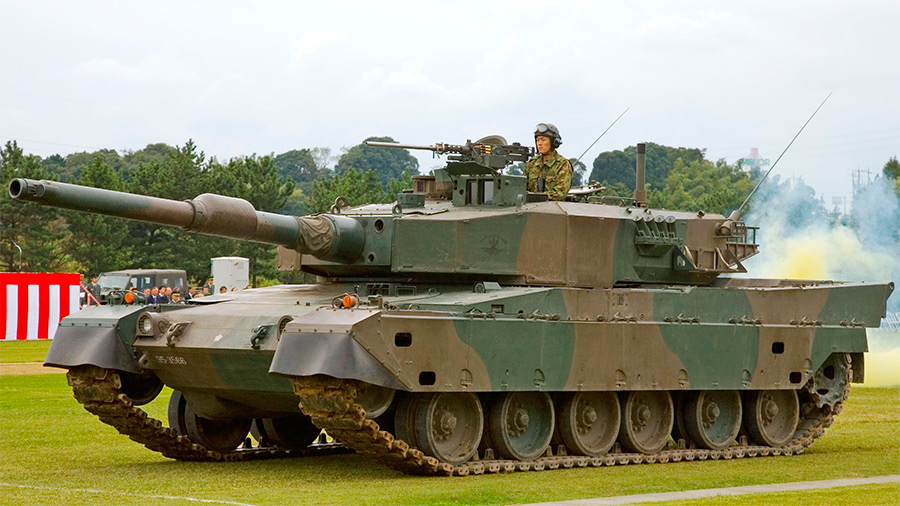 Влияние немецкой танковой школы сказывается на облике танка «Тип 90» довольно значительно 