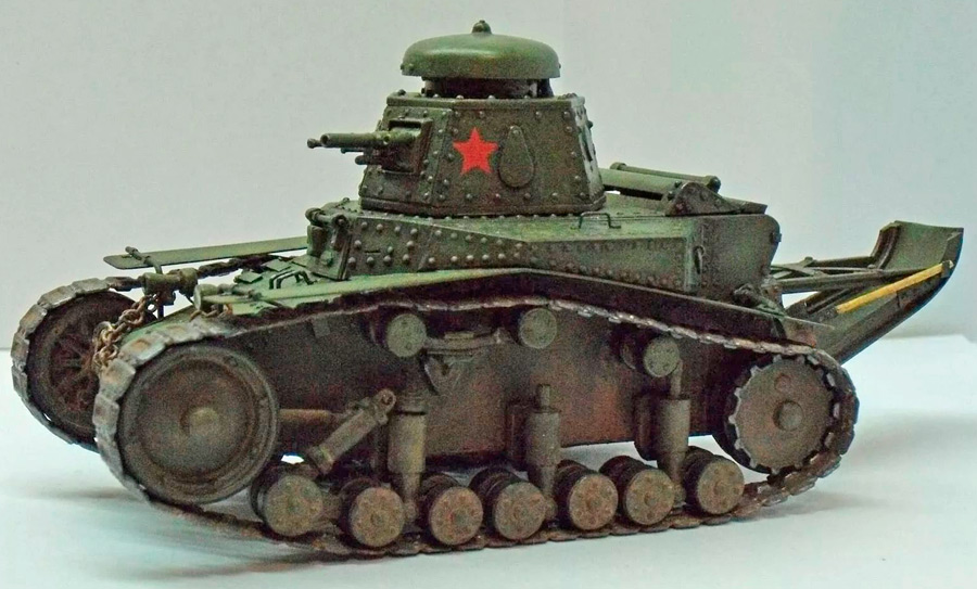 Малый танк сопровождения Т-18 - влияние FT-17 все ещё чувствуется, однако, машина уже целиком советская