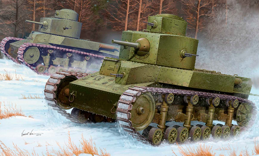 Советский танк Т-24 - последняя чисто советская разработка перед длинной чередой западных заимствований