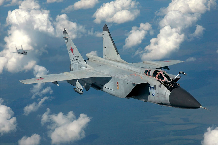 Российский истребитель-перехватчик МиГ-31