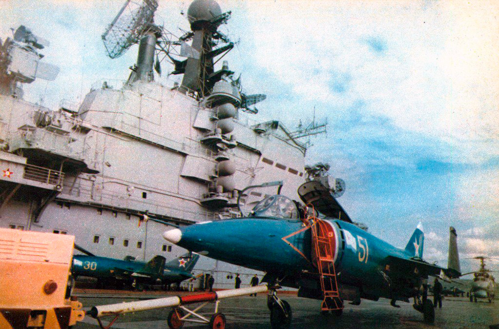 На палубе «Киева», середина 1980-х г.г.