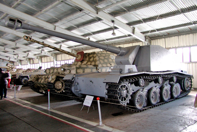 Единственный сохранившийся экземпляр «Sturer Emil» в танковом музее в Кубинке 