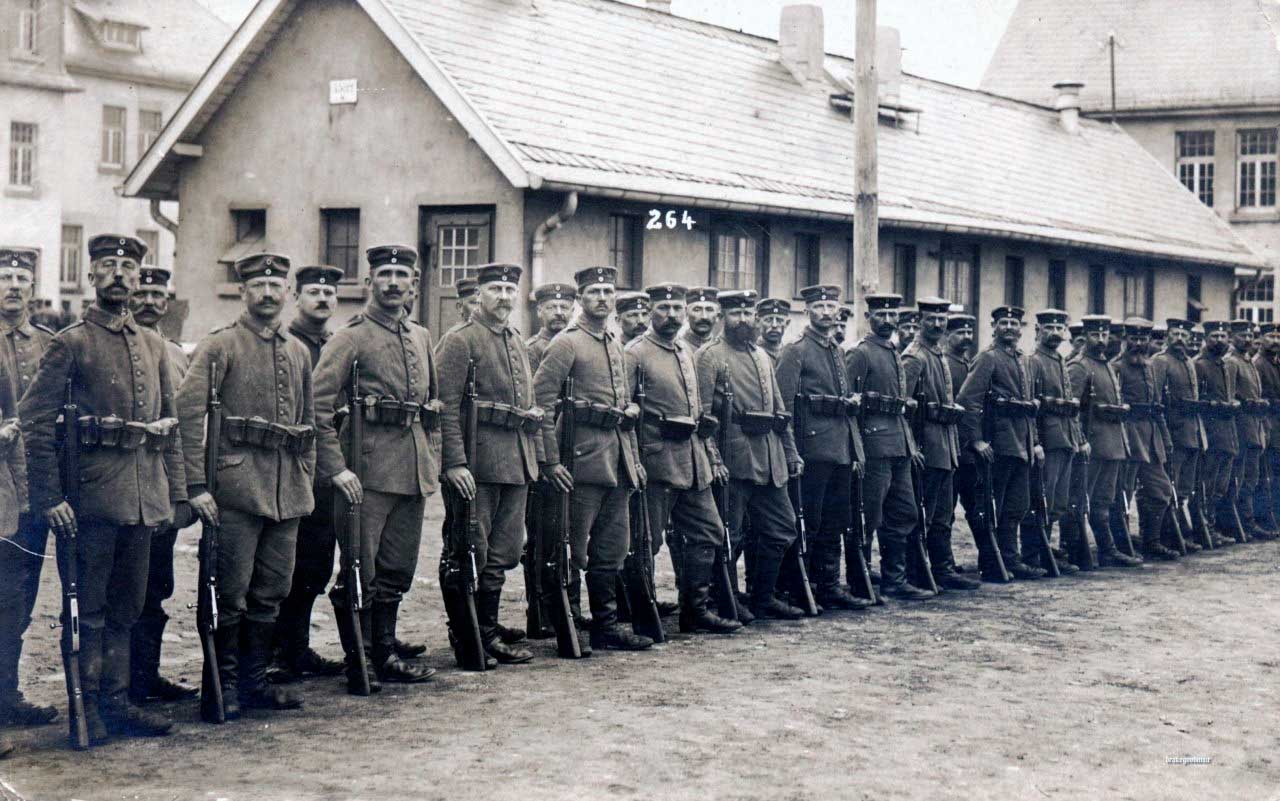 Солдаты Германской империи, 1914 г.