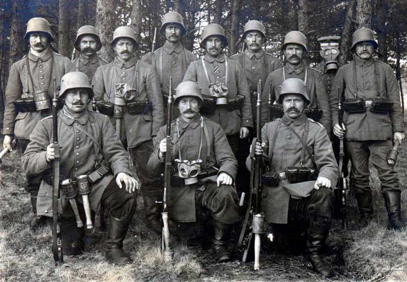 Солдаты германской армии, 1917 год