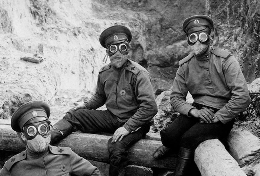 Боевые отравляющие газы и защита от них в Первую Мировую войну