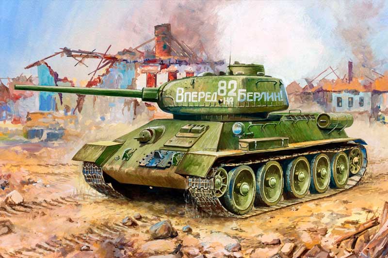 «Канонический» Т-34 с 85-мм пушкой ЗИС-С53