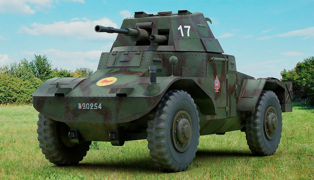 Бронеавтомобиль Panhard AMD-35 (Panhard 178, Pz.Spah.204 (f))