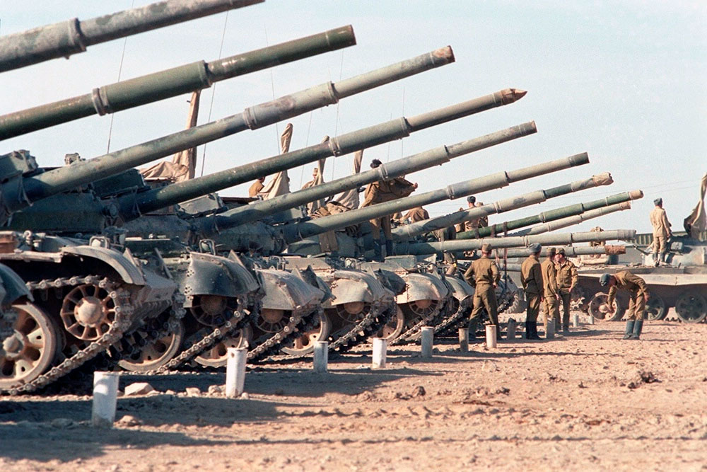 Советские танки Т-62 советского ограниченного контингента в Афганистане