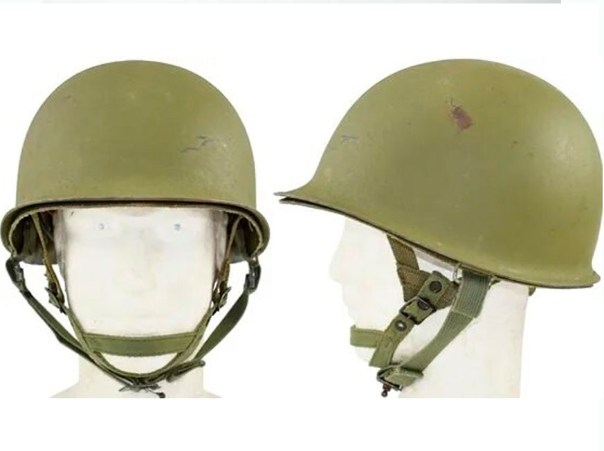 Послевоенный западногерманский «двухкомпонентный стальной шлем» М56, на поверку оказавшийся американской каской М1