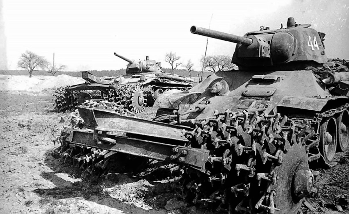 Т-34 в роли минного тральщика
